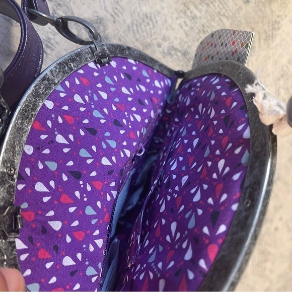 Skunkfunk Woven Clutch Purple and Pink crossbody bag - Picture 8 of 11
